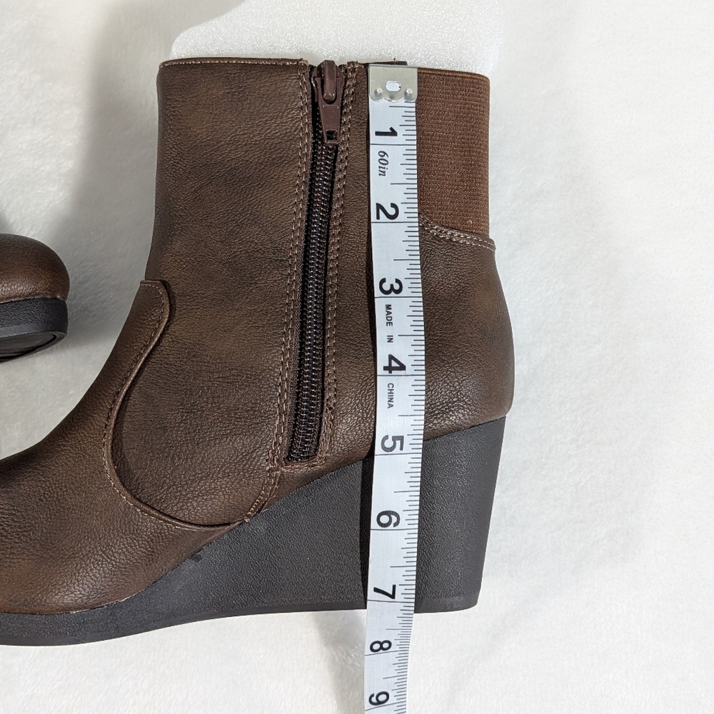 Lifestride Soft System Comfort Support Wedge Heel Ankle Boots Size 6M EU 36 - Picture 7 of 10